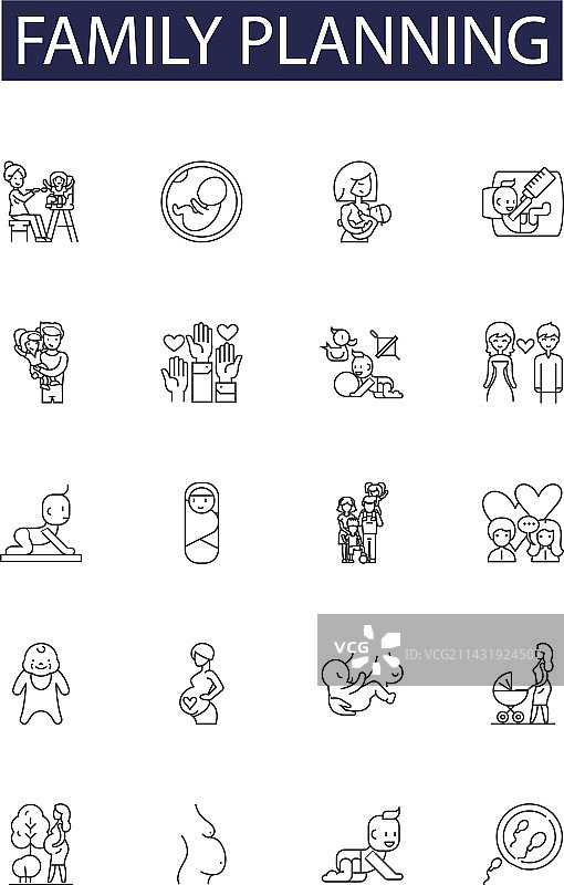 计划生育行图标和标志幸福图片素材