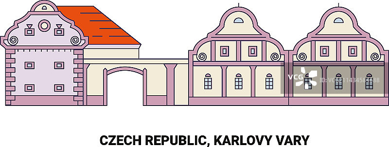 捷克共和国卡罗维发利旅游地标图片素材