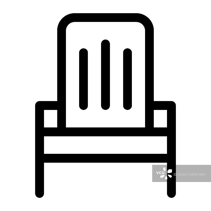 舒适的阿迪朗达克躺椅图片素材