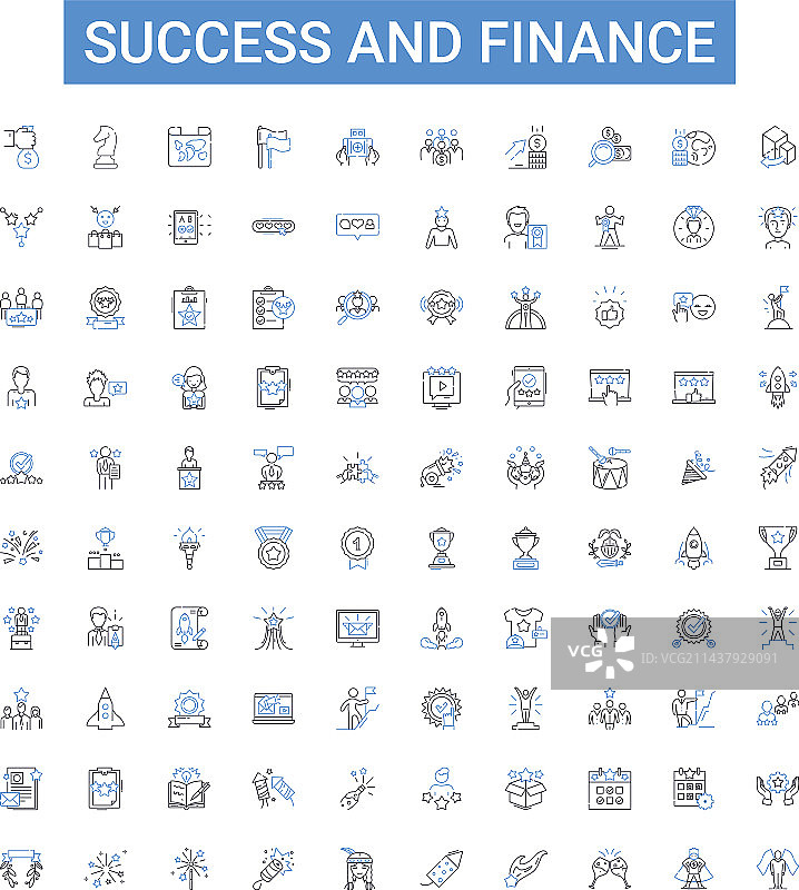 成功和财务概述图标收集图片素材