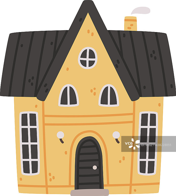 小房子有屋顶和窗户一样温馨舒适图片素材
