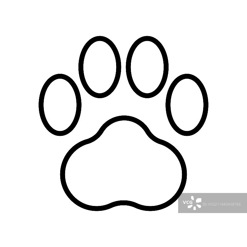 猫脚印图标图片素材