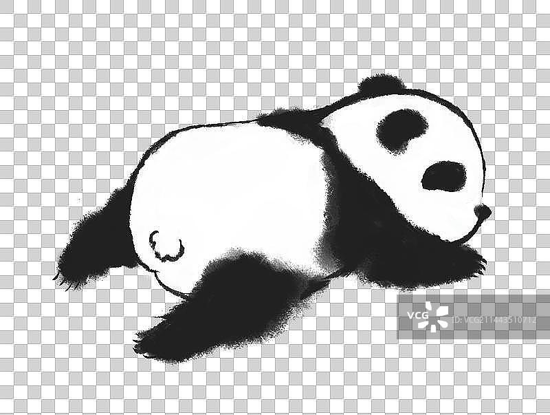 熊猫国画素材图片素材