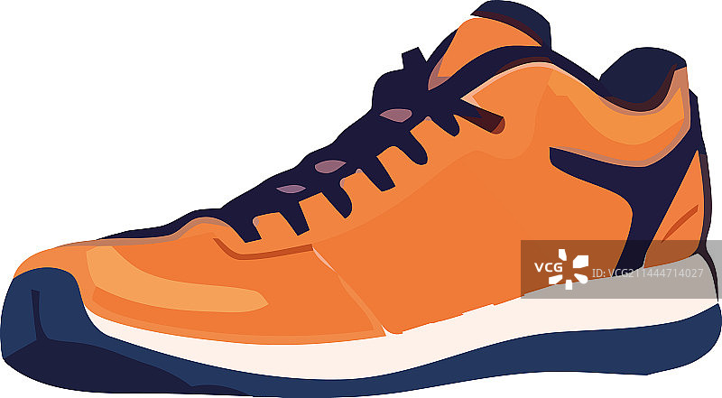 带鞋带设计的运动鞋标志图片素材