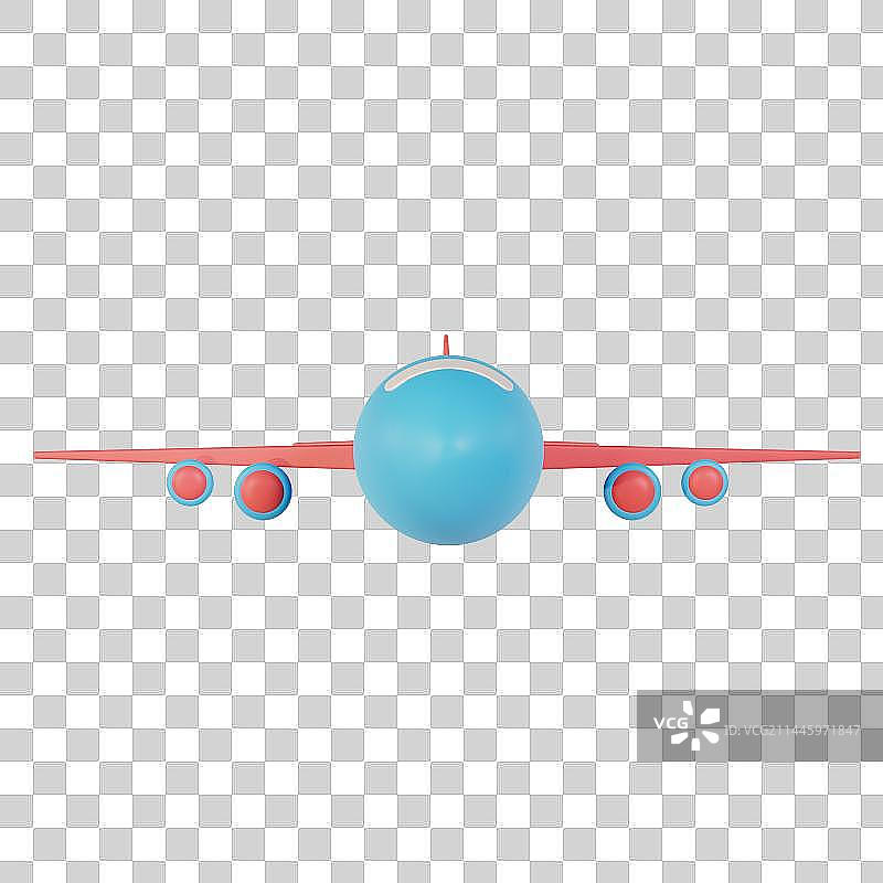 3D立体飞机元素图片素材