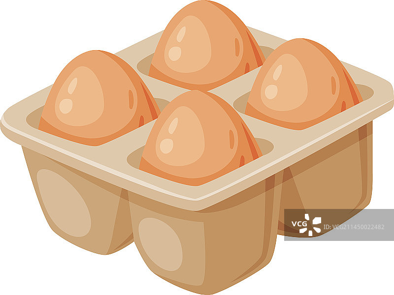 全生鸡蛋，带棕色壳，装纸箱图片素材