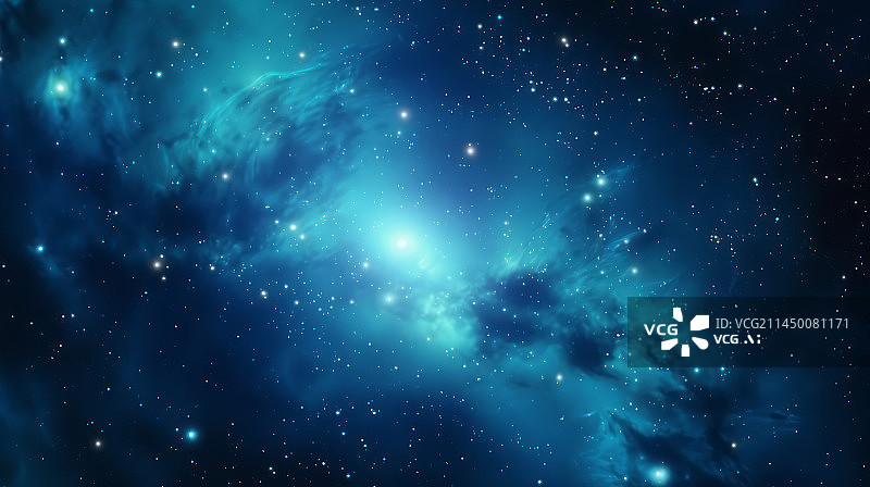 【AI数字艺术】夜空星空星云银河科技背景图图片素材