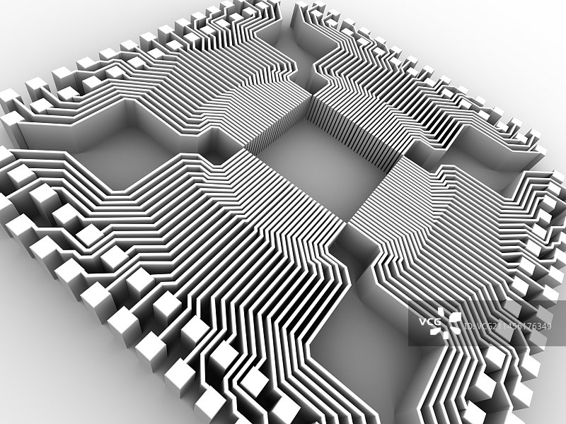 微处理器芯片，电脑艺术品图片素材