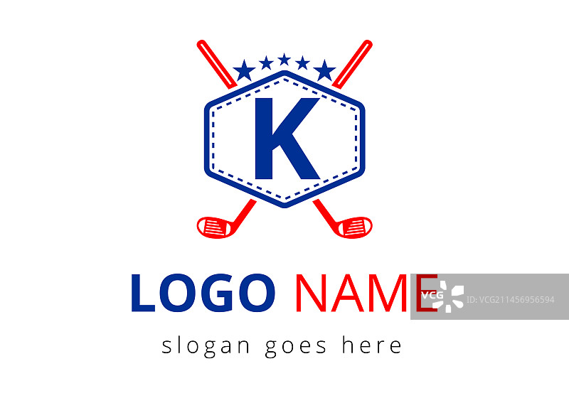 冰球标志上字母k模板冰球徽章图片素材