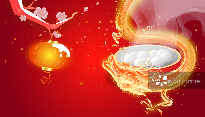 中国传统节日元宵节庆祝设计图片素材