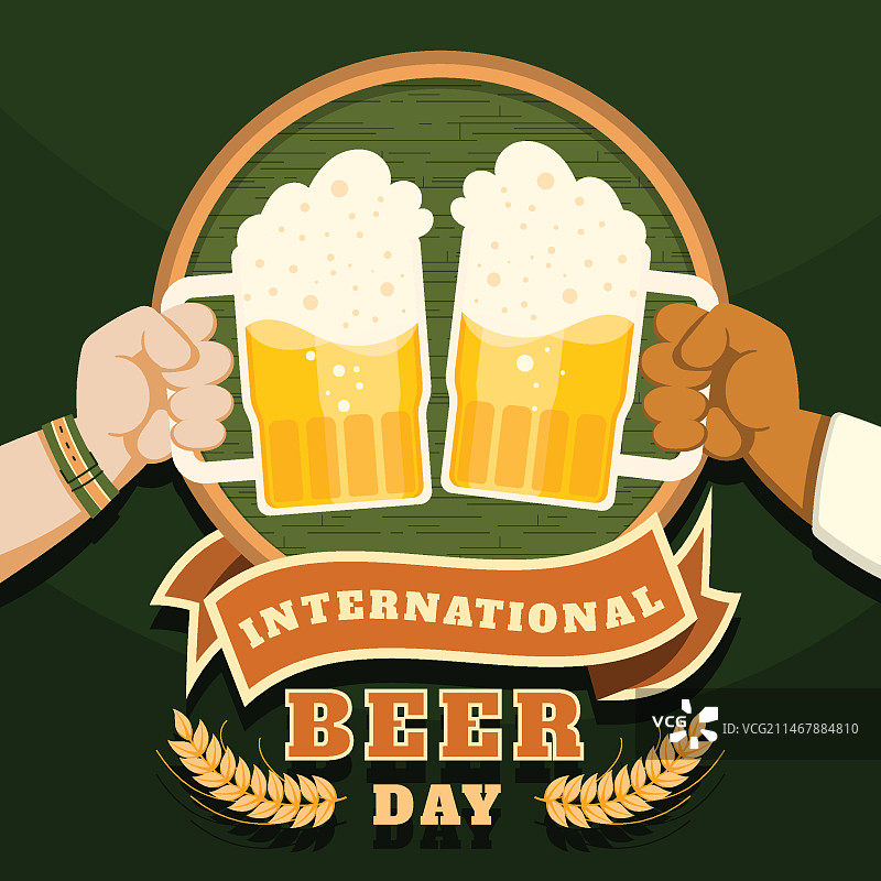 平国际啤酒日插图图片素材