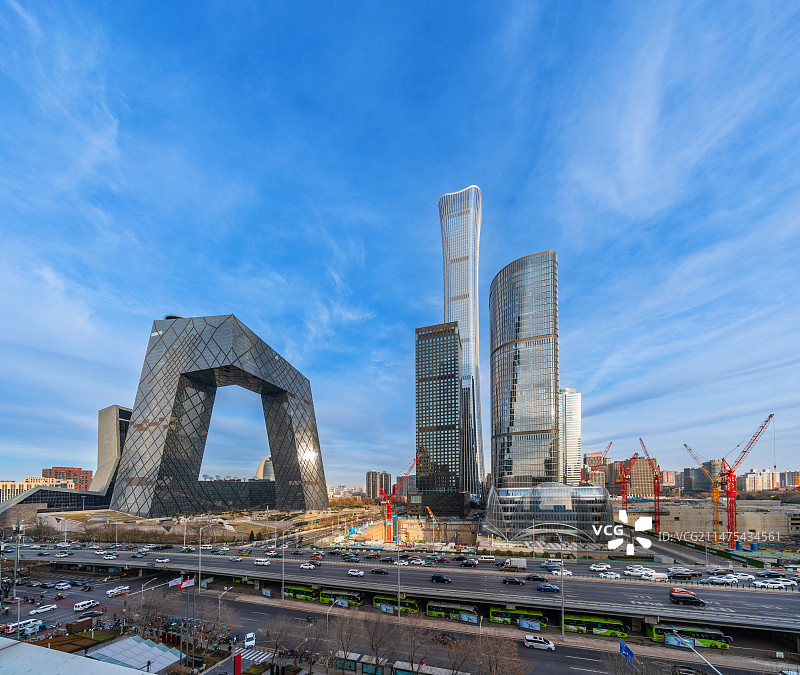 北京国贸商务建筑群图片素材