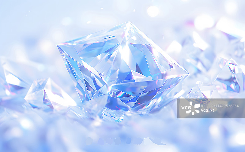 【AI数字艺术】钻石等距设计图片素材