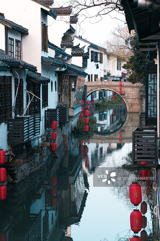 上海嘉定州桥老街古镇图片素材