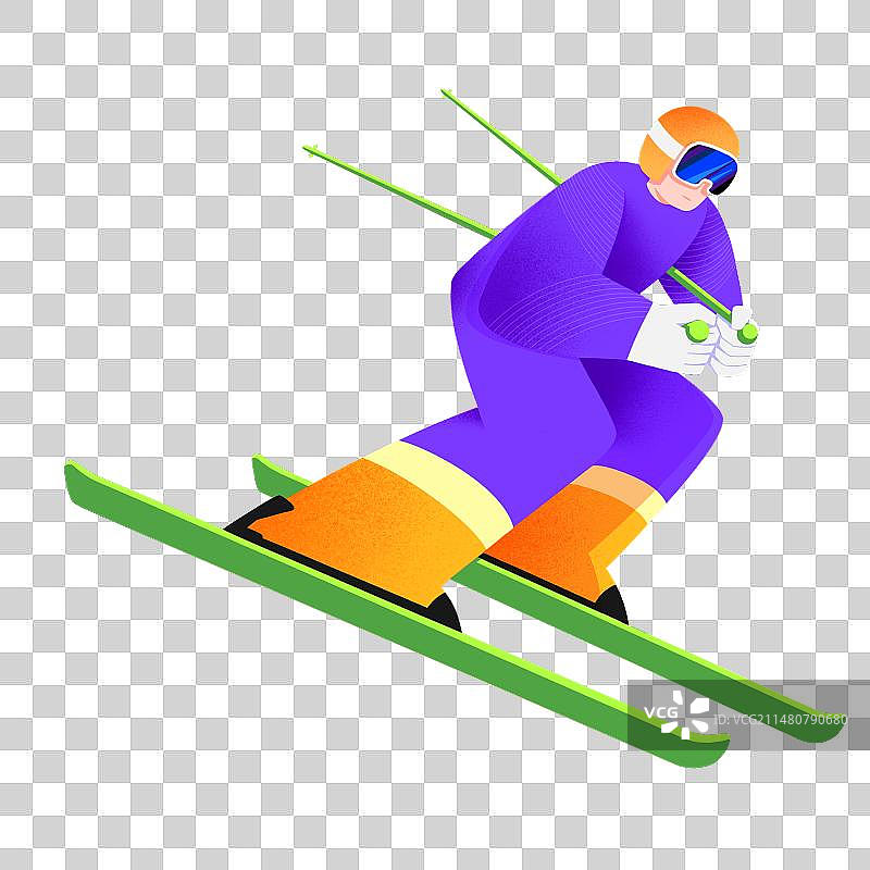 滑雪冬季极限运动项目双板图片素材