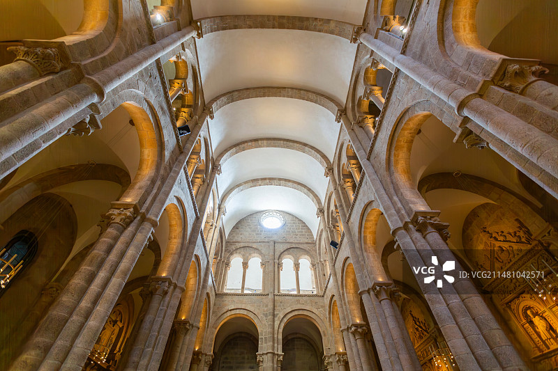 拉科鲁尼亚圣地亚哥德孔波斯特拉教堂图片素材