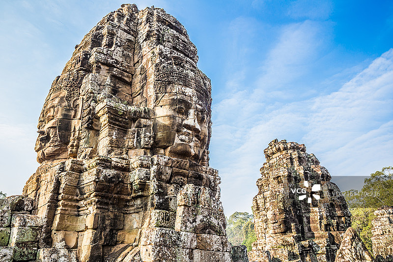 柬埔寨吴哥巴戎寺风光图片素材