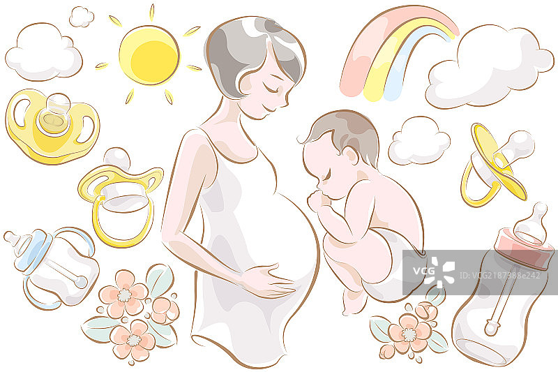 孕妇与婴儿用品图片素材