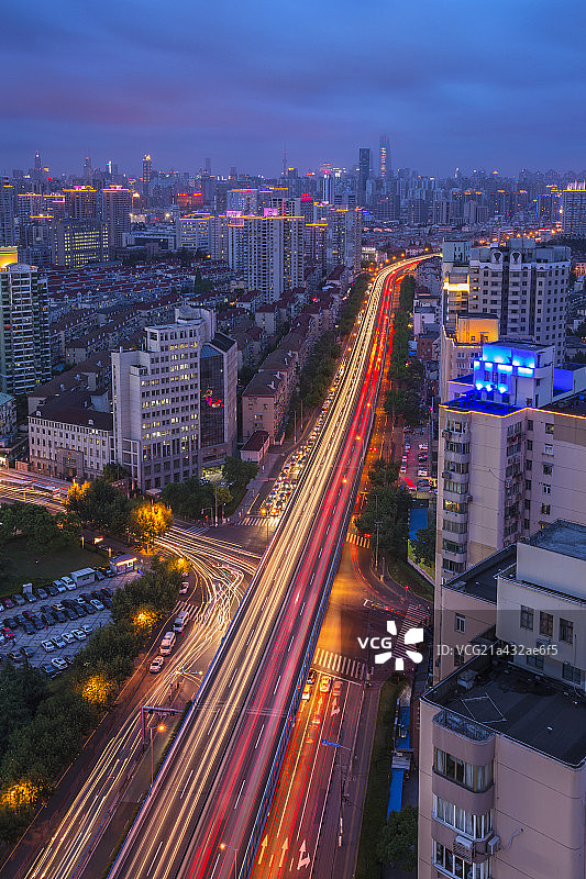 上海内环高架桥图片素材