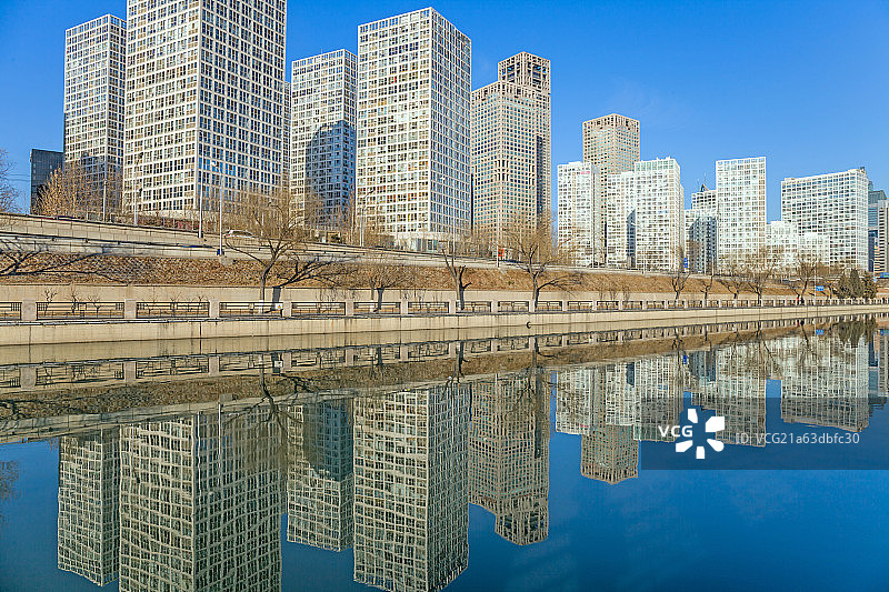 北京CBD城市建筑日景图片素材