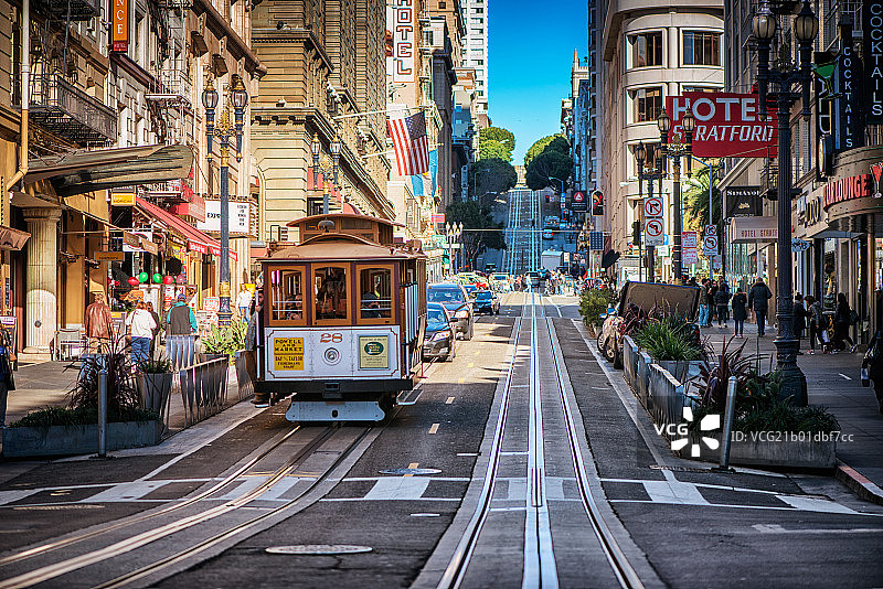 旧金山电车图片素材