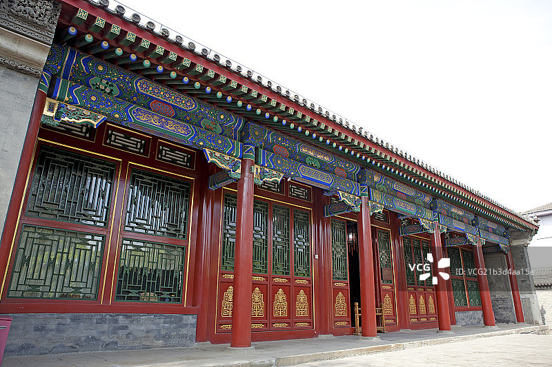 北京恭王府建筑外观图片素材