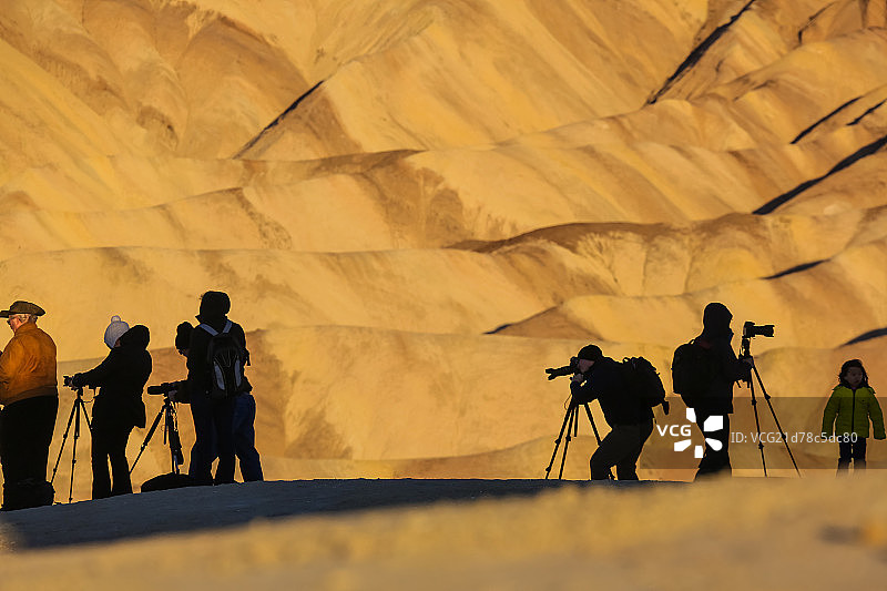 美国死亡谷拍照的摄影师图片素材