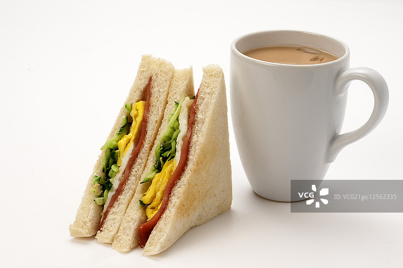 早餐,奶茶,三明治,图片素材