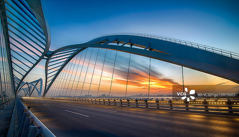 杭州高速公路九堡大桥图片素材