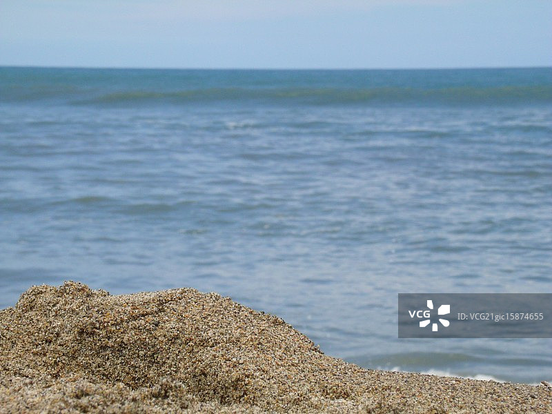 海浪上的沙子图片素材