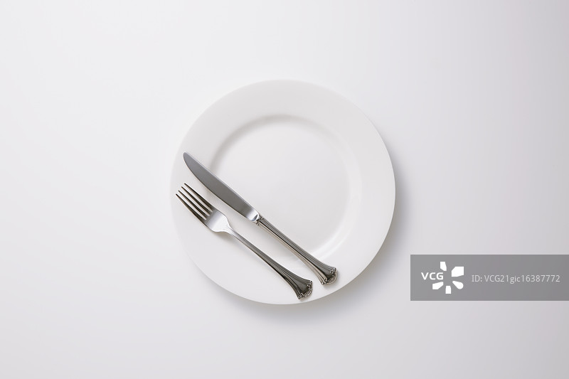 清空盘子和餐具图片素材
