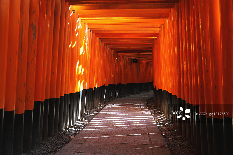 日本京都稻见神社图片素材