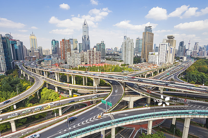 上海城市立交桥景观图片素材