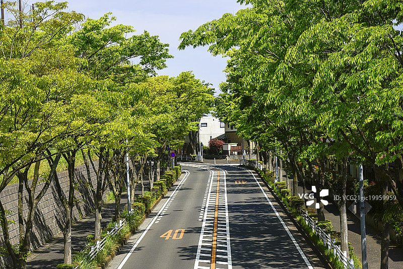 日本神奈川县山手横滨的高档豪华住宅区图片素材
