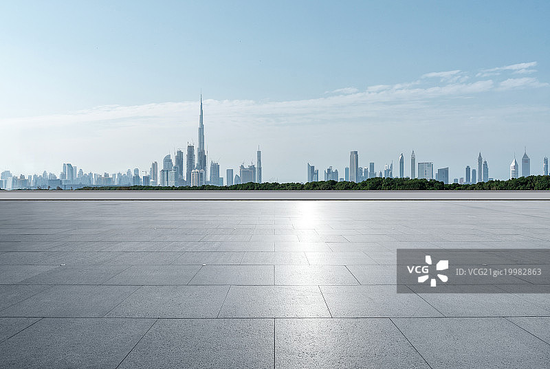 迪拜城市风光平台图片素材