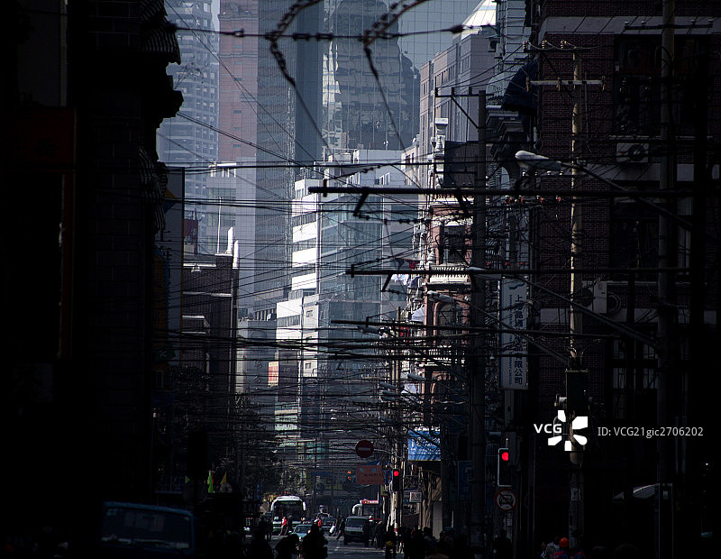 上海城市日景图片素材