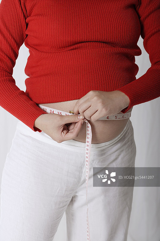 孕妇测量胃图片素材