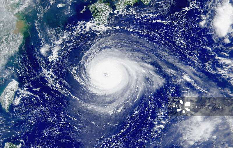 从太空看飓风图片素材
