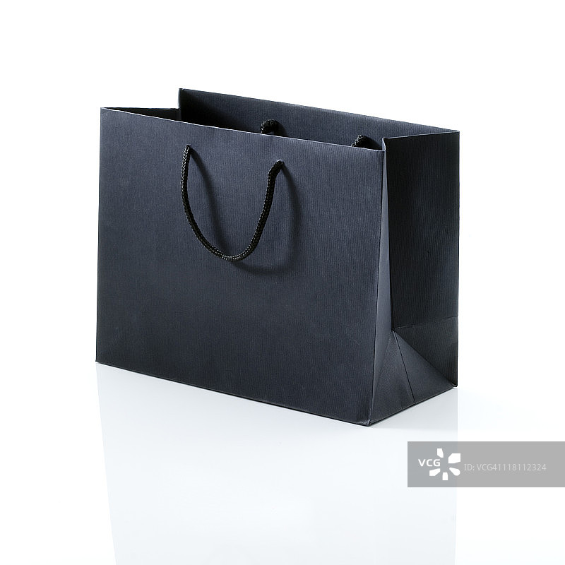 黑色购物袋和白色购物袋图片素材