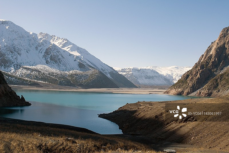 智利塔尔卡湖图片素材