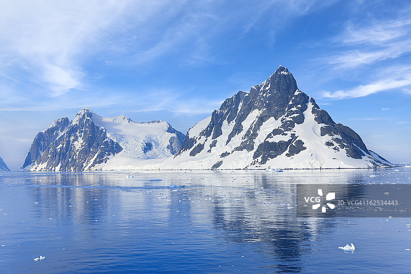 南极勒梅尔海峡雪山图片素材