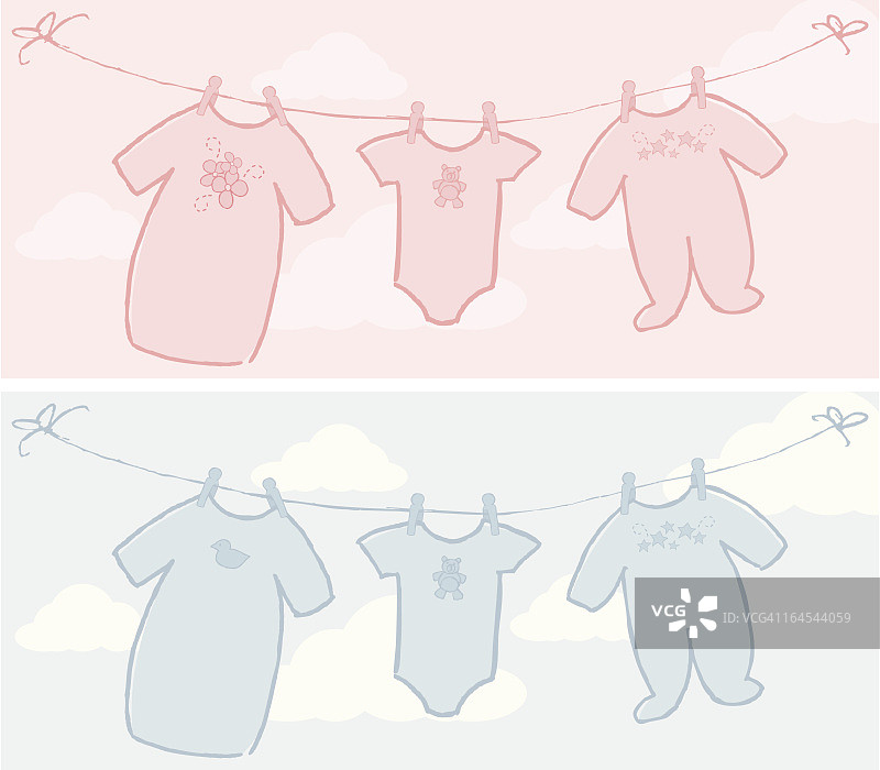 婴儿服装行图片素材