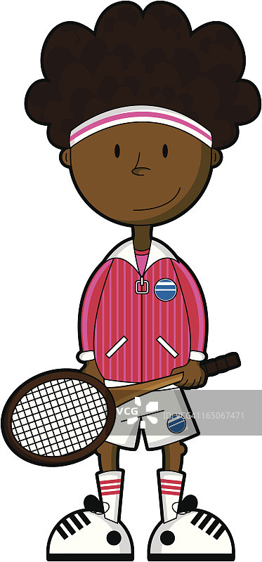 网球男孩卡通人物没有背景图片素材