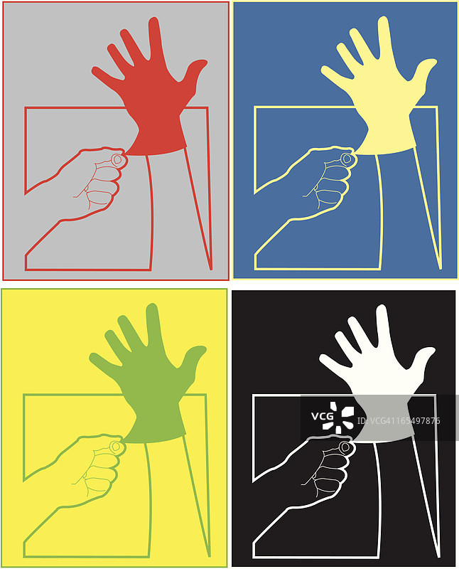 “戴橡胶手套”的标志图片素材