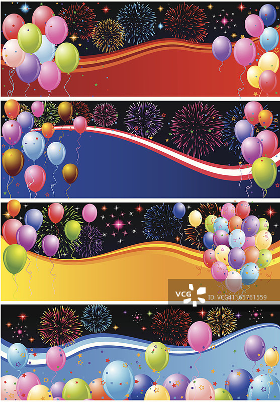 派对气球背景图片素材