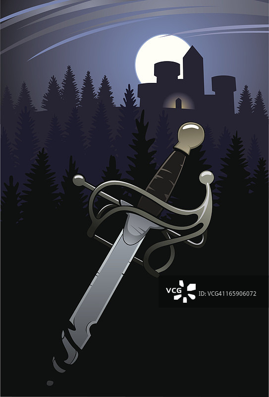 剑与森林城堡图片素材