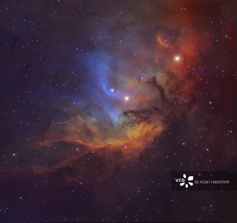天鹅座中的郁金香星云(Sh2-101)。图片素材