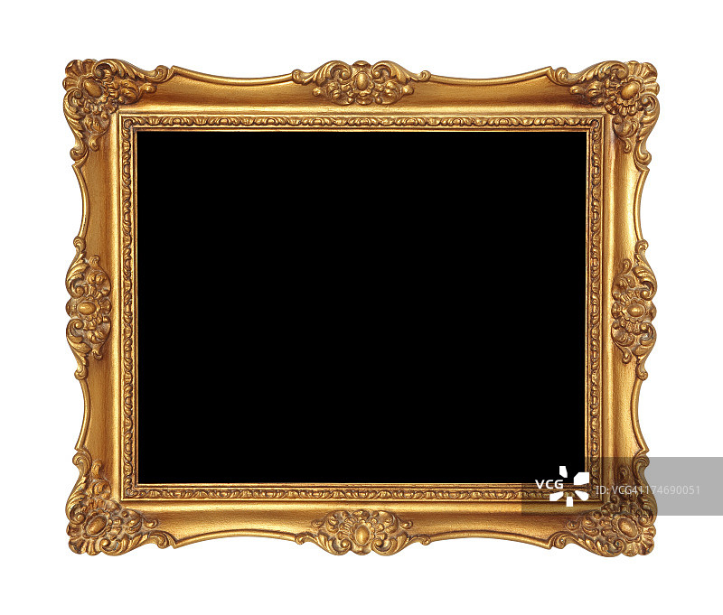 金色画框或镜子图片素材