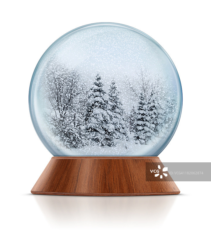 《雪花球》中的冬季场景图片素材