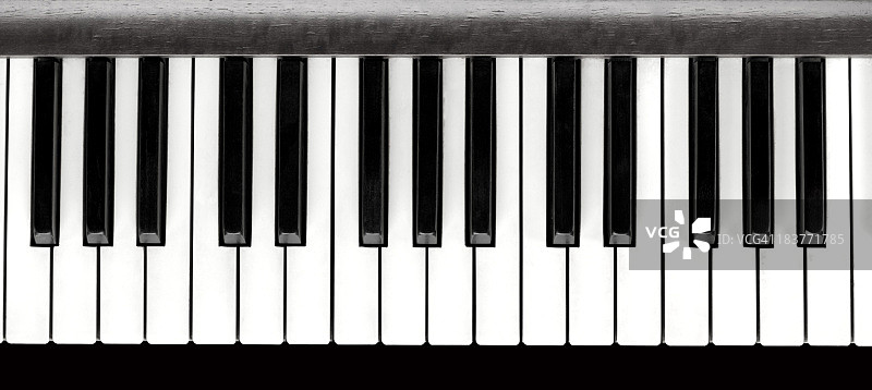 钢琴琴键，特写图片素材